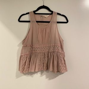 Dusty Rose Flowy Tank Top